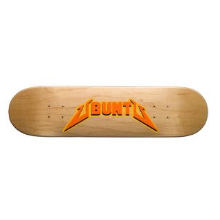 Ubuntu Rock Parody Logo Skateboard
