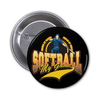 Softball My Game(Womens) Pinback Button