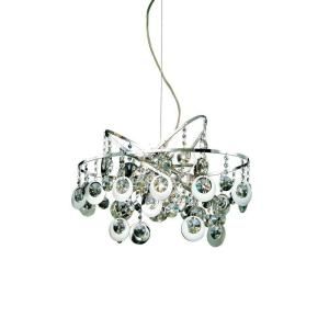 Eurofase Nimah Collection 12 Light 136 1/2 in. Hanging Chrome Chandelier 16479 012