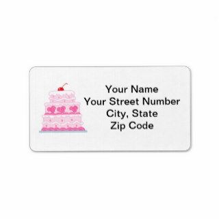 Elegant Cake Address Label
