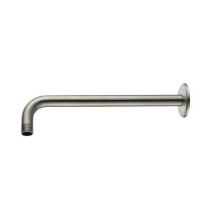 Pegasus 12 in. Right Angle Shower Arm with Flange in Brushed Nickel A558204BNV