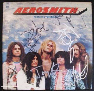 Aerosmith "Aerosmith" Autographed Album   unframed Entertainment Collectibles