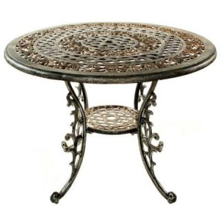 Oakland Living Mississippi Antique Pewter Patio Dining Table 2011 AP