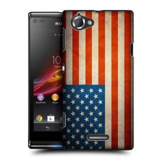 Head Case Designs Vintage Flag Of United States Of America Case for Sony Xperia L C2105 Cell Phones & Accessories
