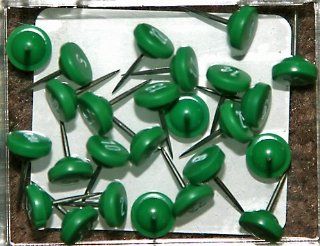 Numbered Map Tacks   Dark Green Pins With White Numbers (box of 25 numbers 1   25)  Tacks And Pushpins 