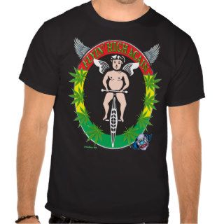 Marijuana T Shirt Biker Flyin’ High Again