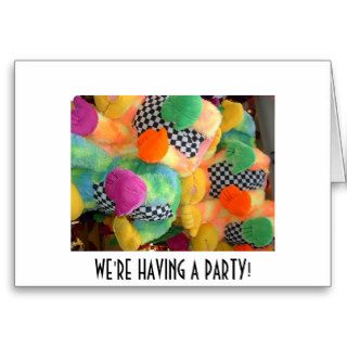 " WE'RE HAVING A PARTY" GREETING CARDS