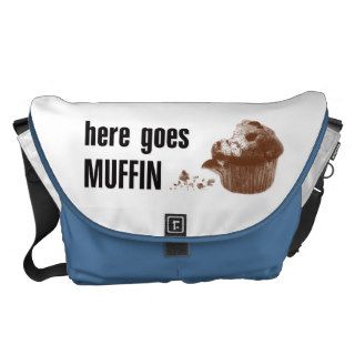 Here Goes Muffin Messenger Bags