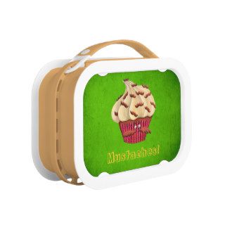Mr Mustached Cupcake Lunchboxes