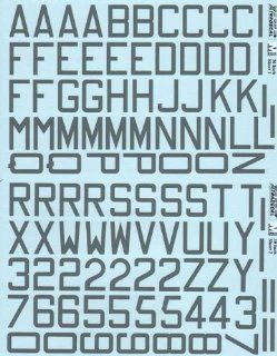 RAF Code Letters, Numbers 30" Medium Sea Grey (1/32 decals, XtraDecal 32047) Toys & Games
