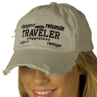 World Traveler   Embroidered Hat
