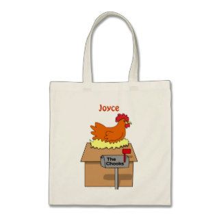 Chook House Funny Chicken on House Cartoon Bag