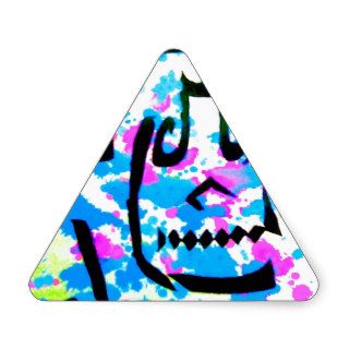 Music Skull I Triangle Sticker