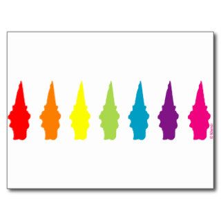 Rainbow Gnomes Postcard