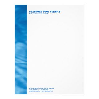 Clear water letterhead