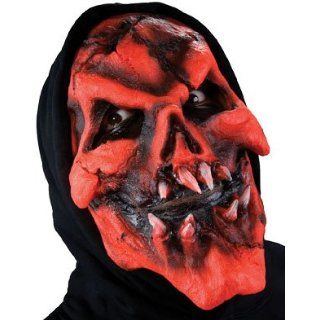Reel FX Flaming Red Skull Theater Make Up Costume Mask Clothing