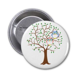 Owl fingerprint art personalised wedding pinback buttons