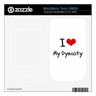 I Love My Dynasty BlackBerry Decals