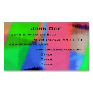 Vibrant Color Swatches Business Card
