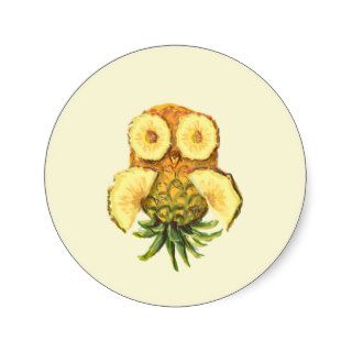 Pineapple owl sticker