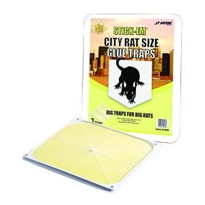 JT Eaton Stick Em City Rat and Mouse Peanut Butter Scented Glue Trap (2 Pack) 100N