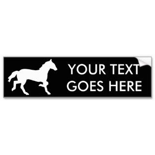 simple horse bumper stickers