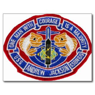 USS ANDREW JACKSON (SSBN 819) POST CARDS