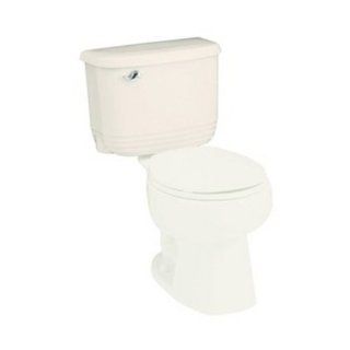 Sterling 402502 U 96 Riverton 12 Inch Rough in Round Front Toilet with Insulated Tank, Biscuit   Two Piece Toilets  