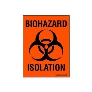 Specialty Biohazard Warning Label, 3x4 Imprinted Biohazard Hazard Identity, 100 Units 1 pack Health & Personal Care