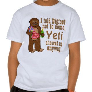 Funny Bigfoot Yeti Pun Tshirts