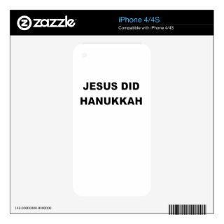 JESUS DID HANUKKAH.png iPhone 4 Decal