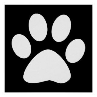 pet paw poster