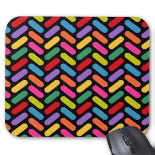 Candy Herringbone Pattern Mouse Pads