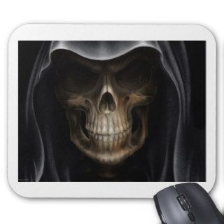 Hooded Skull   Grim Reaper Mousepad