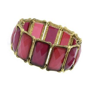 1928 Jewelry 2028 Vintage Inspired Frame Amethyst Purple Bracelet Jewelry
