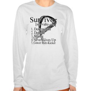Survivor Definition   Skin Cancer T shirts