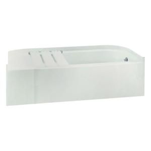 Accord 5 ft. Right Drain Soaking Tub with Seat in White 71141124 0