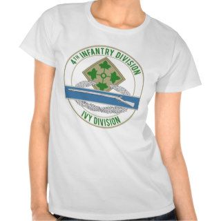 4th ID CIB Ivy Division T shirts
