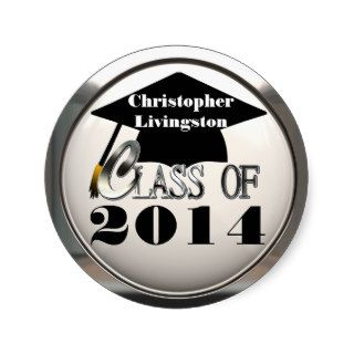 Class Of 2014 Or Any Year Graduation Stickers