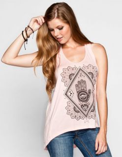 Eastern Womens Hi Low Tank Dusty Pink In Sizes Large, X Large, Small, Medi