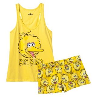 Sesame Street Juniors Tank/Short Pajama Set   Big Bird Yellow XL(15 17)