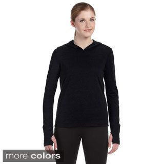 Womens Performance Triblend Long sleeve Hooded Pullover