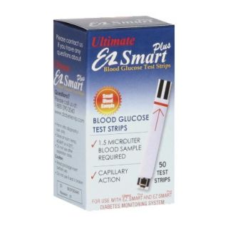 EZ Smart Ultimate Plus Glucose Test Strips, 50ct