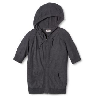 Mossimo Supply Co. Juniors Zip Hoodie Sweater   Charcoal XS(1)