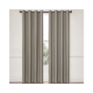 Eclipse York Grommet Top Blackout Curtain Panel with Thermaback, String