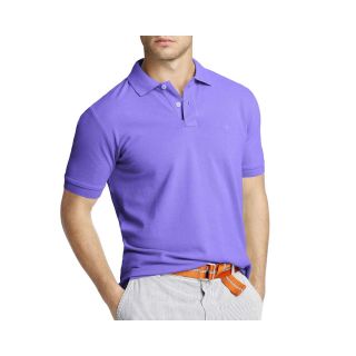 Izod Short Sleeve Heritage Piqué Polo Shirt, Purple, Mens