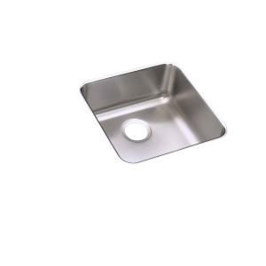 Elkay Lustertone Undermount Stainless Steel 17.5x17.5x7.875 Single Bowl Kitchen Sink ELU1616