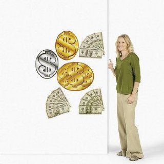 6 Money/Dollar Sign Cutouts   Theme Parties & Casino Night Health & Personal Care