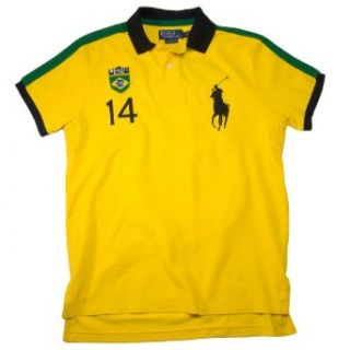 Polo Ralph Lauren Slim Modern Field Country Polo Shirt, Brazil, Slicker Yellow, M at  Mens Clothing store