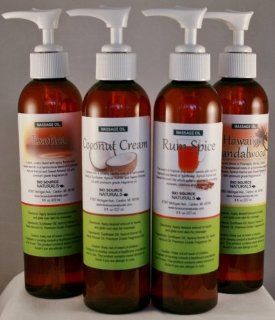 Tropical Vacation Massage Oil 4 PACK, Each 8 fl. oz. Pump Health & Personal Care